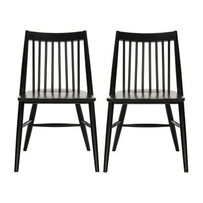 Buy Wren Dining Side Chair-Set of 2 at JCPenney.com today and Get Your Penney's Worth. Free shipping available Dining Table Redo, Black Kitchen Chairs, Retro Dining Chairs, Fabric Chairs, Tufted Side Chair, Lake House Kitchen, Traditional Dining Rooms, Bench Seats, Small Dining Area