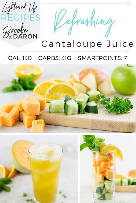 Juicing Recipes With Cantaloupe, Cantaloupe Juicing Recipes, Juicing Cantaloupe Recipes, Cantaloupe Juice Recipes, Inflammation Juice, Healthy Juice Recipe, Cantaloupe Juice, Drinks Refreshing, Cantaloupe Recipes