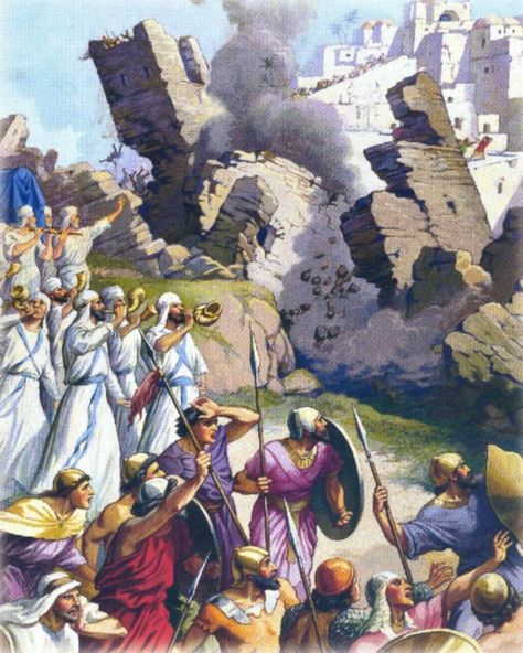 Jericho Bible, Battle Of Jericho, Book Of Joshua, Walls Of Jericho, God Is Faithful, Bible Artwork, Bible Drawing, Jesus Christ Painting, Western Artwork