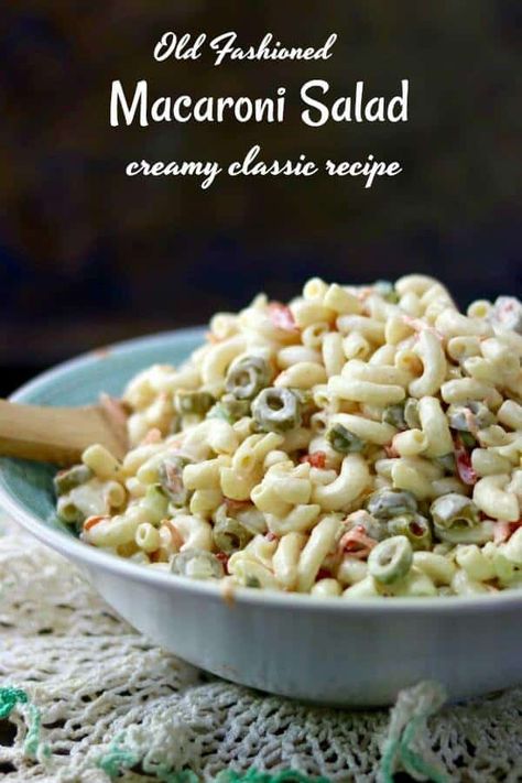 Mayonnaise Pasta, Old Fashioned Macaroni Salad, Salad Macaroni, Restless Chipotle, Classic Macaroni Salad, Southern Comfort Food, Potato Salad With Egg, Best Macaroni Salad, Pastas Recipes