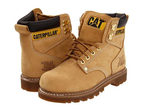 Caterpillar 2nd Shift (Honey) Men's Work Boots. Stay strong regardless of what the jobsite has to dish out  with the 2nd Shift work boot from CAT. Soft-toe boot ideal for both light and heavy industrial work. Style number: P70043 (Black)  P72593 (Dark Brown) and P70042 (Honey)  and P72365 (Tan). Oiled full grain leather or nubuck leather upper. Heel pull tab for an easier on and off. Padded collar for added comfort. Nylon mesh #Caterpillar #Shoes #Boot #Work #Tan Caterpillar Shoes, Brown Work Boots, Caterpillar Boots, Cat Boots, Worker Boots, Shift Work, Mens Leather Boots, Work Boots Men, Work Boot