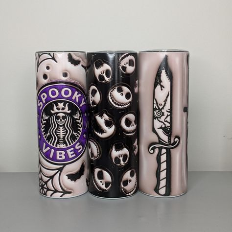 Spooky vibes 👻🎃 Halloween glow in the dark tumbler cups ✨ scary movies season is approaching , grab one of our spooky tumblers to keep your favourite drinks at the perfect temperature for longer - no constant refills 😜 comes with a straw for convenience 🖤 . . . . . #halloween #spookyvibes #cup #tumbler #bottle #chuckydoll #jackskeleton #spookyseason Glow In The Dark Tumbler, Halloween Glow In The Dark, Tumbler Bottle, Jack Skeleton, Chucky Doll, Cup Tumbler, Spooky Vibes, Scary Movies, Tumbler Cups