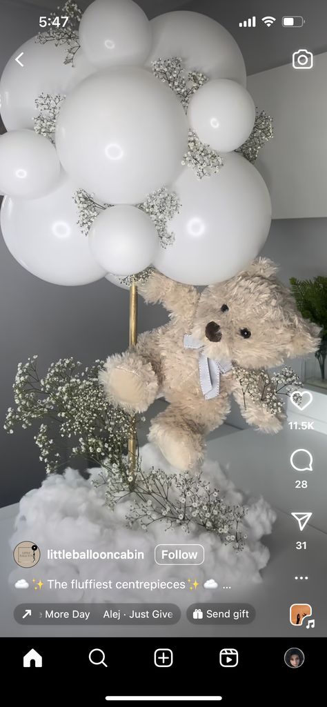 On Cloud 9 Baby Shower Theme, Cloud Baby Shower Theme, Gender Reveal Diy, Small Kids Room, Baby Breath, Baby S Breath, Small Kids, Baby Bear Baby Shower, Reveal Ideas