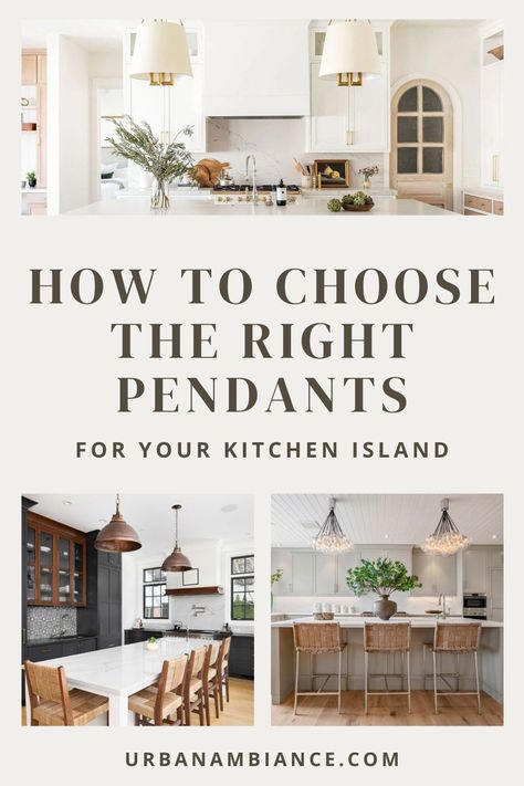 Are you remodeling your kitchen? Check out our blog on how to choose the right pendants for your kitchen island. Choosing the right light fixture for your space is an important decision. Choose the right lighting that will truly transform your home. Light Above Kitchen Island, How Many Lights Over An Island, Organic Modern Kitchen Island Lighting, One Large Pendant Over Kitchen Island, No Pendants Over Island, Oversized Kitchen Pendants, Kitchen Lighting Ideas Over Island High Ceiling, Chandeliers Over Kitchen Island, Transitional Kitchen Pendant Lights