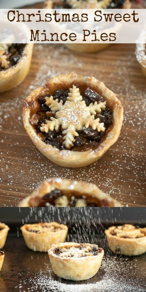 Dried Fruit Dessert, Minced Meat Tarts, Christmas Baking Uk, British Christmas Cookies, Christmas Fruit Pie, Mini Christmas Pies, Minced Meat Recipes Pies, English Christmas Recipes, British Treats