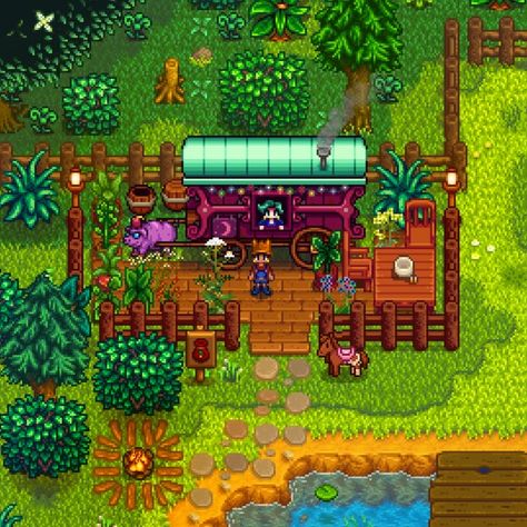 Stardew Farms, Stardew Valley Layout, Stardew Valley Tips, Stardew Valley Farms, Valley Game, Star Valley, Stardew Valley Fanart, Cozy Games, Farm Layout