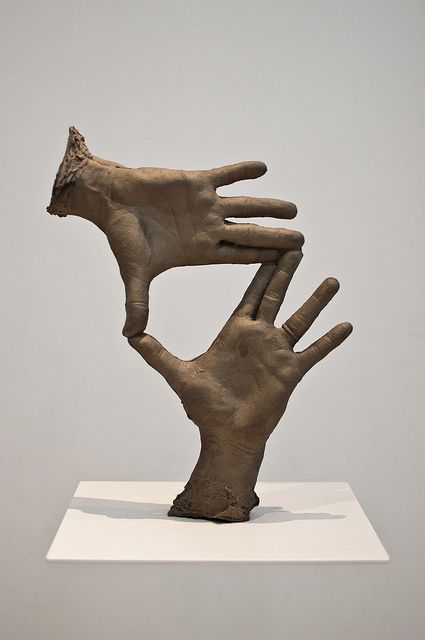 National Gallery of Art - Bruce Nauman  could do this with plaster molds.  Hands expressing a message.... Modern Sculpture Contemporary Saatchi Art, Bruce Nauman, Show Of Hands, Plaster Cast, Plaster Sculpture, Sculptures Céramiques, Art Stone, Hand Sculpture, 3d Studio