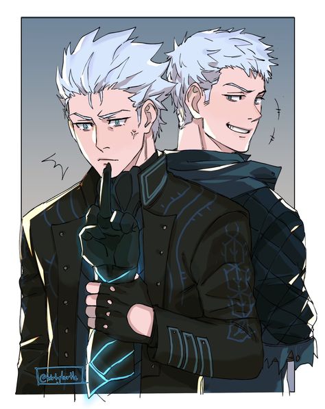 ✨ on Twitter Nero And Vergil, Vergil Art, Devil May Cry Fanart, Vergil And Nero, Dmc Fanart, Sparda Family, Dante And Vergil, Nero Devil May Cry, Dmc Dante