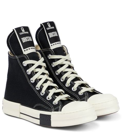 Rick Owens - x Converse – Baskets DRKSTAR Chuck 70 | Mytheresa Rick Owens X Converse, Sneakers Mytheresa, Hunter Wellington Boots, Rick Owens Shoes, Rick Owens Women, Top Sneakers Women, Jimmy Choo Heels, Black High Tops, Chuck 70