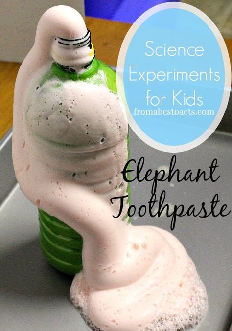 Elephant Toothpaste Experiment - From ABCs to ACTs Animal Science Experiments, Animal Science Activities, Safari Science, Elephant Toothpaste Experiment, Zoo Preschool, Elephant Toothpaste, Zoo Crafts, Toothpaste Recipe, Zoo Activities