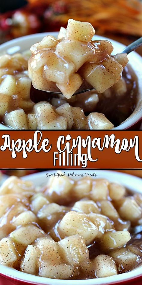 Apple Cinnamon Filling Apple Filling For Crepes, Apple Cinnamon Crepe Filling, Apple Crepes Filling, Cinnamon Apple Filling, Cinnamon Apple Empanadas, Apple Cinnamon Pastry, Apple Filling Recipes, Cinnamon Filling Recipe, Skillet Apples