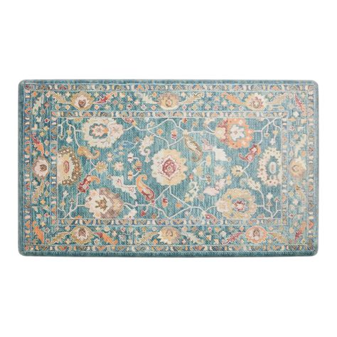 Raya Floral Traditional Style Nonslip Kitchen Floor Mat - World Market Kitchen Mats Floor Ideas, Entryway Rugs, Laundry Room Rugs, Scandinavian Style Interior, Kitchen Entryway, Kitchen Mats, Kitchen Mats Floor, Kitchen Floor, Entryway Rug