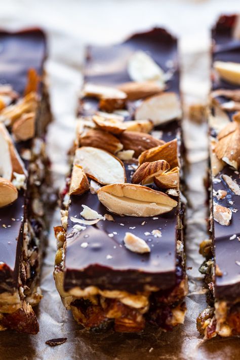 Raw Baking, Pantry Snacks, Bake Granola Bars, No Bake Granola, Granola Cups, Almond Caramel, Healthy Biscuits, Lazy Cat Kitchen, Energy Bars Recipe