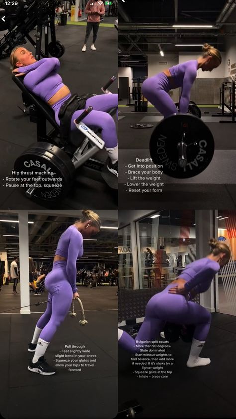 Squat For Glutes, Bulgarian Split Squats, Split Squat, Hip Thrust, Brace Yourself, Workout Tips, Finding Balance, Gym Workout Tips, Pull Through