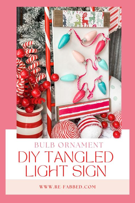 Tangled Christmas Lights, Tangled Lights, Bulb Lights, Paint Plastic, Diy Christmas Lights, Best Christmas Lights, Xmas Diy, Diy Signs, Light Project