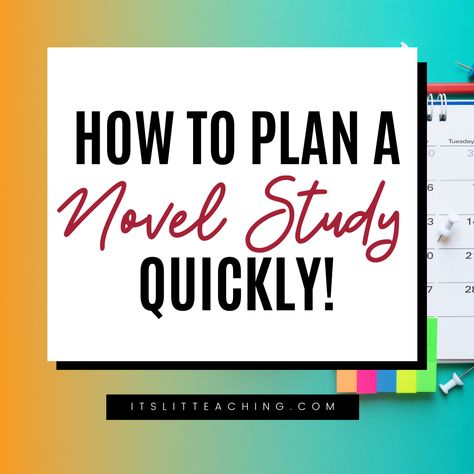 Are you avoiding creating a plan for your next novel study? Not sure how to fit in everything that you and your students need to do? This blog post breaks down how to map out a full novel study unit in under an hour! Click to save yourself time and plan that book study right now! #itslitteaching #novelstudy #highschoolenglish #secondaryela How To Do A Novel Study, Study Guide Template, Novel Study Activities, Novel Study Units, Peer Editing, Tech Ideas, High School Ela, Book Creator, Teaching Time