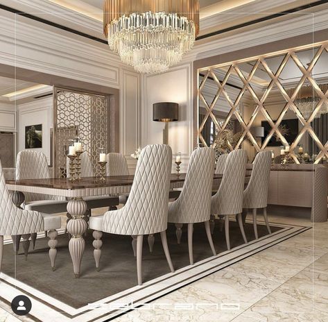 Elegant Dining Room Luxury, Dining Room Design Luxury, Dinning Room Design, Dining Room Table Decor, Dining Room Interiors, Living Room Sofa Design, Luxury Dining Room, Elegant Dining Room, Living Room Design Decor