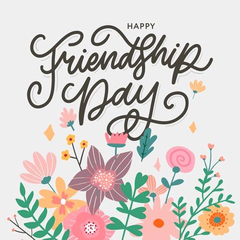 Friendship day illustration with text and elements for celebrating friendship day flowers. Download it for free at freepik.com! #Freepik #vector #background #logo #banner #poster Friendship Day Illustration, Happy Mothers Day Calligraphy, Happy Mothers Day Letter, Holiday Calligraphy, Friendship Poster, Summer Sale Banner, Attractive Wallpapers, Celebrating Friendship, Print Design Template