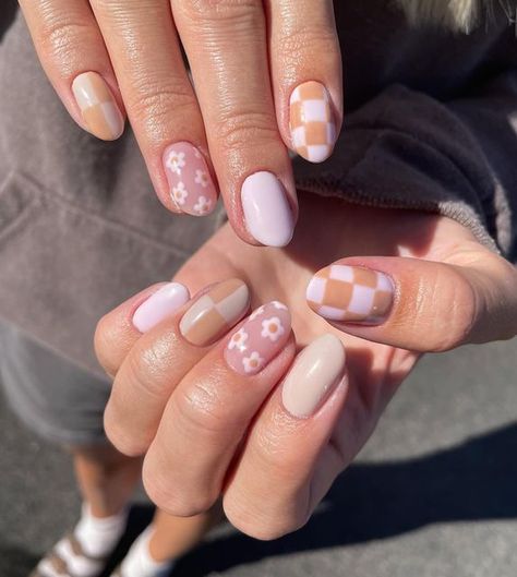 Checkered Nails, Fall Nail Ideas, Cute Nails For Fall, Smink Inspiration, Summery Nails, Seasonal Nails, Makijaż Smokey Eye, Cute Gel Nails, Nail Swag