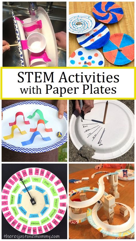 all the best paper plate STEM activities for kids #STEMactivities #STEMforkids #STEAMactivities Enrichment Activities For Preschoolers, Stem Activities Upper Elementary, No Prep Stem Activities, Activity Preschoolers, Museum Activities, Kindergarten Science Experiments, Preschool Steam, Simple Stem Activities, Kids Stem Activities