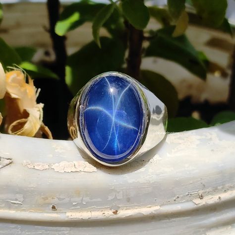 Excited to share the latest addition to my #etsy shop: 14×19 Mm Oval Men Sapphire Ring For Men, Blue Star Sapphire Ring, Star Sapphire Ring, Blue Star Sapphire, Ring Settings, Sterling Silver Mens Rings, Star Sapphire, Mens Silver Rings, Ring For Men