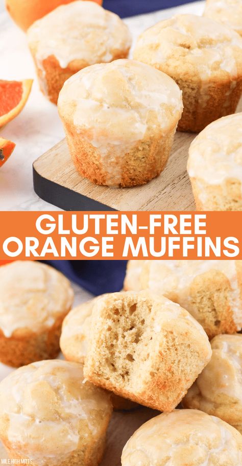 Gluten Free Orange Bread, Gluten Free Orange Muffins, Gf Df Muffins, Gf Muffins Recipes, Gluten Free Muffins Recipes, Gluten Free Breakfast Ideas, Gluten Free Muffin, Gf Muffins, Cranberry Glaze