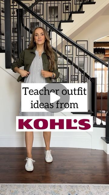 Merrick White / Style Educator on Instagram: "It’s Day 5 of TEACHER WEEK at Merrick’s Art! 👩🏻‍🏫🍎📚  This week, I’ve been sharing tons of pieces and outfits that would be perfect for teachers (and beyond…if you work in an office that’s business casual, these are great for you too).  Today I’m excited to show a few fantastic items and outfits from @Kohls.  Their friends and family sale is happening this week (through July 28) and orders over $75 are 25% off with code SAVEMORE! Perfect time to grab teacher outfit pieces or back to school clothes for your kids.  Comment with the word LINK below and I’ll send you a DM with links to all these pieces!  #merricksteacheroutfits" First Day Teacher Outfit, Black Teacher Outfits, Curvy Teacher Outfits, School Teacher Outfits, Plus Size Teacher, Teacher Outfits High School, Story Music, Teachers Week, Teacher Outfits Elementary