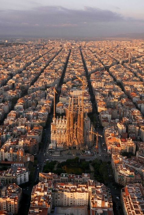 Spain Photography, Barcelona City, Antoni Gaudi, Barcelona Travel, The Cathedral, Aerial Photography, Spain Travel, Barcelona Spain, Travel Inspo