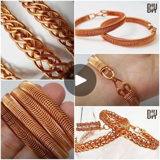 Handmade & unique copper wire bracelets | Handmade & unique copper wire bracelets | By MetDaan DIY | How to make Unisex copper wire
bracelets The first one is a twisted
braided bracelet. Metal used copper nineteen gauge wire
diameter 0.9 millimeters three strands, each of which is forty
centimeters. copper is one of the oldest metals used to make
jewelry. It's also one of the most affordable. Notice the pattern forming
repeat the same until it's in desired length. Pay close
attention on how to finish it. You can use the same technique
to make rings earrings or pendants. What a beautiful gift
this makes. Now, bend the bracelet to give
it a cuff shape. I love it when the projects
come together the way we want to this one is no exception.
Here they are. Looking expensive Let's walk you throug Adjustable Brown Copper Braided Bracelets, Dyi Copper Bracelet, Pure Copper Bracelets, Handmade Spiral Copper Bracelet, Looking Expensive, Twisted Copper Wire Bracelet, Metdaan Diy, Make Rings, Bracelet Metal