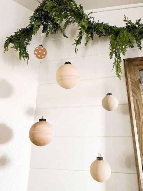 DIY Terra-Cotta Ornaments | Hometalk Shades Of Brown Paint, Coffee Table Upcycle, Cork Planters, Buffalo Plaid Christmas Decor, Buffalo Plaid Christmas Tree, Plaid Christmas Decor, Shiny Brite Ornaments, Ornaments Homemade, Clear Ornaments