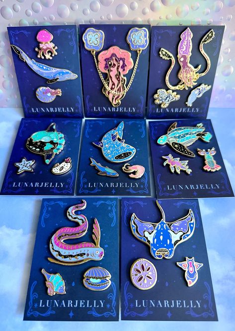 Leviathan enamel pins are cute and unique giant sea creature jewelry. #leviathan #enamelpins #seacreaturejewelry . #Cute_Etsy_Finds #Sea_Themed_Outfits #Whale_Outfit #Colossal_Squid Shark Enamel Pin, Cool Pins Enamel, Cute Etsy Finds, Sea Themed Outfits, Pins On Bag, Backing Card Design, Random Things To Buy, Backpack Pins Aesthetic, Squid Jewelry