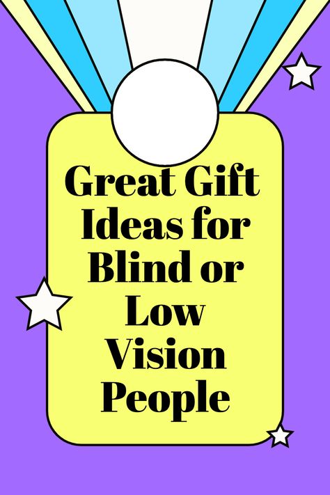 Gifts For Blind Children, Gift For Blind Person, Gifts For Blind People, Activities For Blind Children, Vision Notebook, Blind Person, Low Vision Aids, Special Abilities, Blind Girl