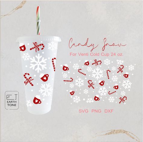 Merry Christmas Snowflakes, Christmas Template, Christmas Cups, Cup Wraps, Starbucks Christmas, Christmas Cup, Diy Cups, Christmas Templates, Design Christmas