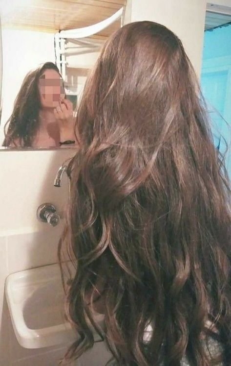 Rambut Brunette, Long Brown Hair, Hair Tutorials, Beautiful Long Hair, Dream Hair, Aesthetic Hair, Gorgeous Hair, Dark Hair, Pretty Hairstyles