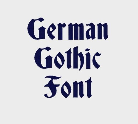 Gothic embroidery font in the Blackletter style, perfect for adding a touch of medieval flair to your#gothicfonts #darkdesign #typographyinspo #vintagevibes #spookyfonts German Font, Gothic Words, Gothic Embroidery, Victorian Fonts, Create Monogram, Bullet Journal Font, Journal Fonts, Old English Font, Word Fonts