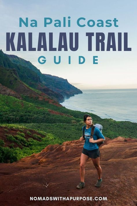 The Kalalau Trail is one of the most famous backpacking trails in the world. We've put together a complete guide on the best way to hike it and how to get permits for this amazing experience in Kauai. #Kalalautrail #Napali coast #kauai #hawaii #backpacking #hiking Napali Coast Kauai, Kauai Hiking, Kalalau Trail, Trip To Alaska, Kauai Travel, Na Pali Coast, Backpacking Trails, Alaska Highway, Kauai Vacation