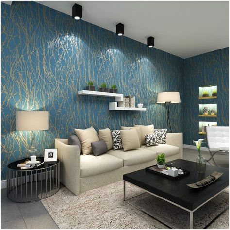 Qihang Modern Minimalist Curve Tree Pattern Wallpaper Best Living Room Wallpaper, Wallpaper For Home Wall, Wallpaper House Design, Room Wallpaper Designs, 3d Wallpaper Design, Look Wallpaper, Interior Design Per La Casa, Wallpaper Interior Design, Wallpaper Inspiration