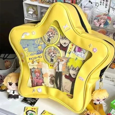 Just found this amazing item on AliExpress. Check it out! $18.03 50％ Off | Yellow Star Ita Bag Girls Cute Fashion Kawaii Backpack Y2K Waterproof Front Pocket Transparent Knapsack Teenage Travel Schoolbag Backpack Y2k, Star Backpack, Yellow Backpack, Aesthetic Backpack, Kawaii Backpack, Ita Bag, Yellow Star, Bag Cute, Girls Bags