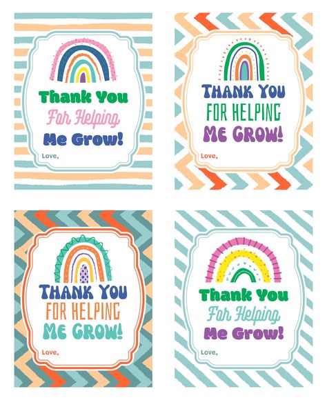 Thank You for Helping Me Grow Printable Thank You For Helping Me Grow Printable Free, Thanks For Helping Me Grow Printable, Thank You For Helping Me Grow Printable, Thank You For Helping Me Grow, Thanks For Helping Me Grow, Step Ideas, Free Printable Bookmarks, Document Printing, Diy Gifts For Kids