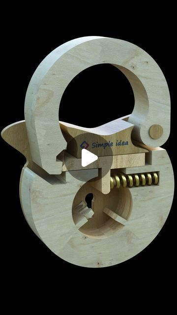 Wooden Lock, Mechanical Projects, Instagram Diy, Woodworking, Sculpture, Education, On Instagram, Instagram