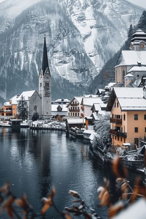 Uncover the Fairy Tale Beauty of Hallstatt✨ Visit the enchanting village of Hallstatt, nestled between a pristine lake and towering mountains. Experience its charming streets, historic buildings, and breathtaking landscapes. 🌿🏰 #Hallstatt #AustriaTravel #HiddenGems #FairyTaleDestinations Hallstatt Austria Aesthetic, Hallstatt Austria Winter, Hallstatt Aesthetic, Austria Aesthetic Winter, Hallstatt Winter, Austria Aesthetic, Hallstatt Austria, Austria Travel, Eco Friendly Travel