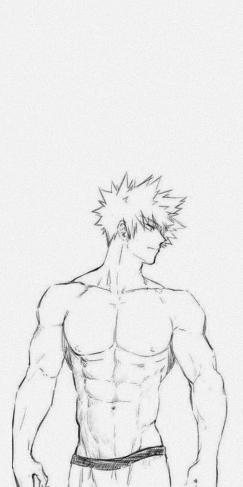 Pandesal Drawing, Bakugou Manga, Bakugo Katsuki, Katsuki Bakugo, Katsuki Bakugou, Hottest Anime Characters, Bakugou Katsuki, Hero Wallpaper, Body Drawing