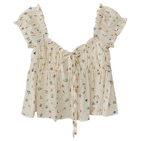 Camisole Top Outfit, Printed Chiffon Blouse, Ruffle Design, Soft Clothes, Moda Vintage, Women Shirt, Small Chest, Chiffon Blouse, Print Chiffon