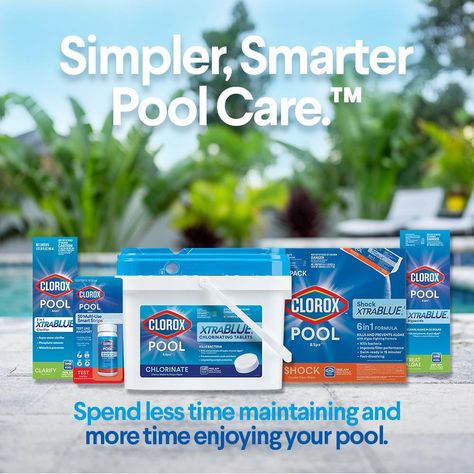 Clorox® Pool&Spa™ pH Down lowers high pH that can cause itchy, irritated skin and scale formation on your pool surfaces. The granulated formula simple to apply and dissolves fast, and the easy pour application bag makes this a simpler, faster solution compared to Muriatic Acid. High pH can cause dry, itchy skin and hard-to-remove scale on pool surfaces. Use this pH decreaser as needed to achieve a suitable range of 7.2 to 7.6 ppm to keep your water swim-ready and clear. For use in both tradi Pool Types, Pool Algae, Salt Pool, Pool Shock, Pool Care, Pool Chlorine, Swimming Pool Water, Ph Level, Green Algae