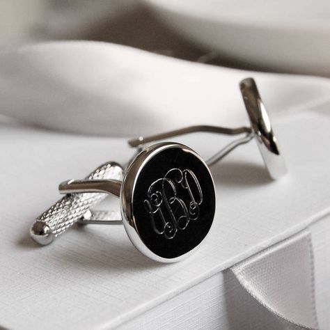 Personalised Monogram Cufflinks Monogram Cufflinks, Wedding Party Gifts Groomsmen, Monogrammed Cufflinks, Custom Cufflinks, Bespoke Tailoring, Gold Cufflinks, Tie Pin, Shop Gifts, Silver Cufflinks