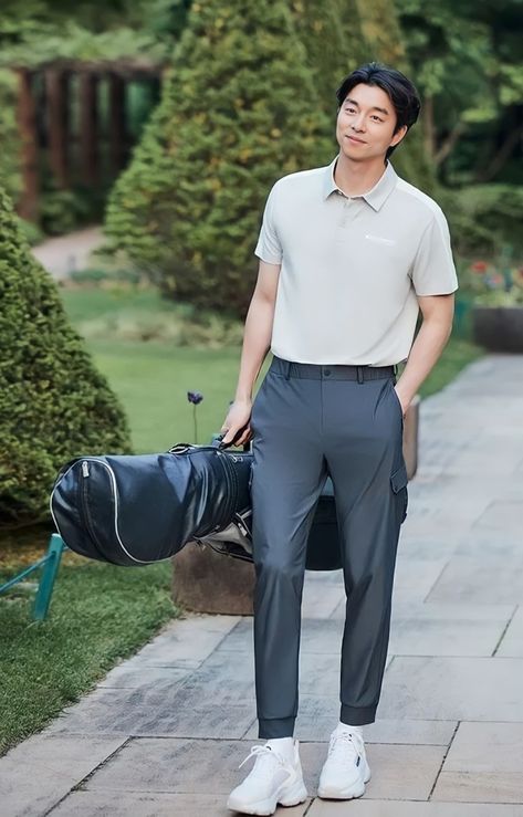 Outfit Golf, Li Xian, Golf Men, Korean Guys, Handsome Asian Men, Playing Golf, 2024 Style, Kris Wu, Gong Yoo