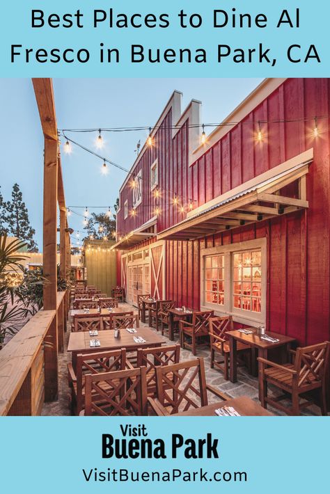 These Buena Park, CA Restaurants are Perfect for Dining Al Fresco. California Restaurants, Huntington Beach California, Buena Park, Huntington Beach, Be Perfect, Parka, The City, California, Restaurant