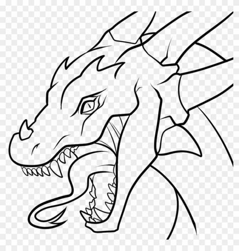 Dragon Face Drawing Front View, Dragon Drawing Easy, Simple Dragon Drawing, Different Dragons, Dragon Head Drawing, Dragon Breathing Fire, Dragon Breathing, Relaxing Coloring Pages, Colorful Dragon