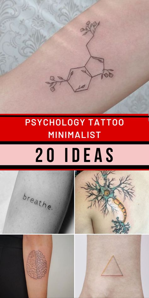 Embrace the essence of psychology with minimalist tattoos that resonate with men seeking profound symbolism. Our carefully curated collection features designs that encapsulate the depth of the human mind. Whether you're drawn to symbols that reflect inner journeys or concepts that embody the complexities of thought, our collection offers a canvas for expressing psychological themes in a minimalist form. Psychology Tattoo, Resilience Tattoo, Journey Tattoo, Meaningful Symbol Tattoos, Meaning Tattoos, Brain Tattoo, Awareness Tattoo, Tattoo Red, Health Tattoo