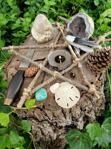 Outdoor Altar, Pagan Alter, Outdoor Witch, Cottage Witch, Earth Mama, Witches Altar, Pagan Altar, Magical Garden, Ancient Mysteries